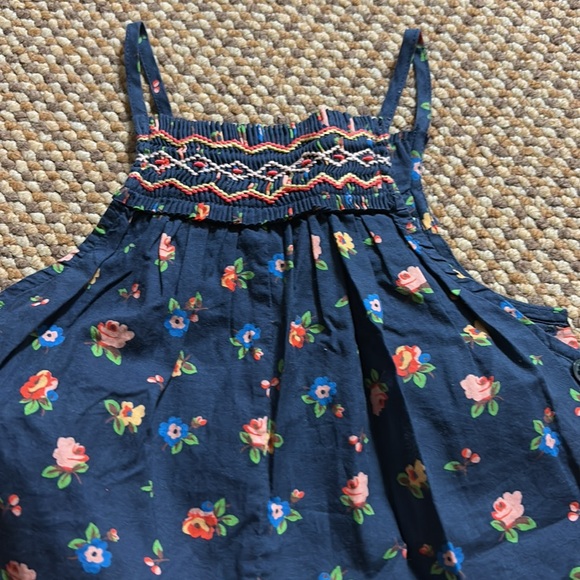 Bonpoint Floral Navy Jumpsuit. 6 month. Excellent condition. - Picture 2 of 3